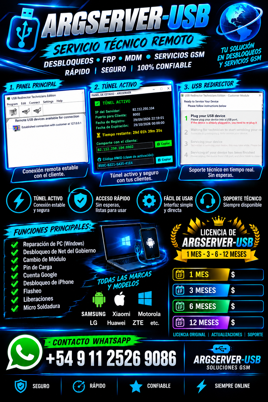 ARGSERVER-USB 1 YEAR